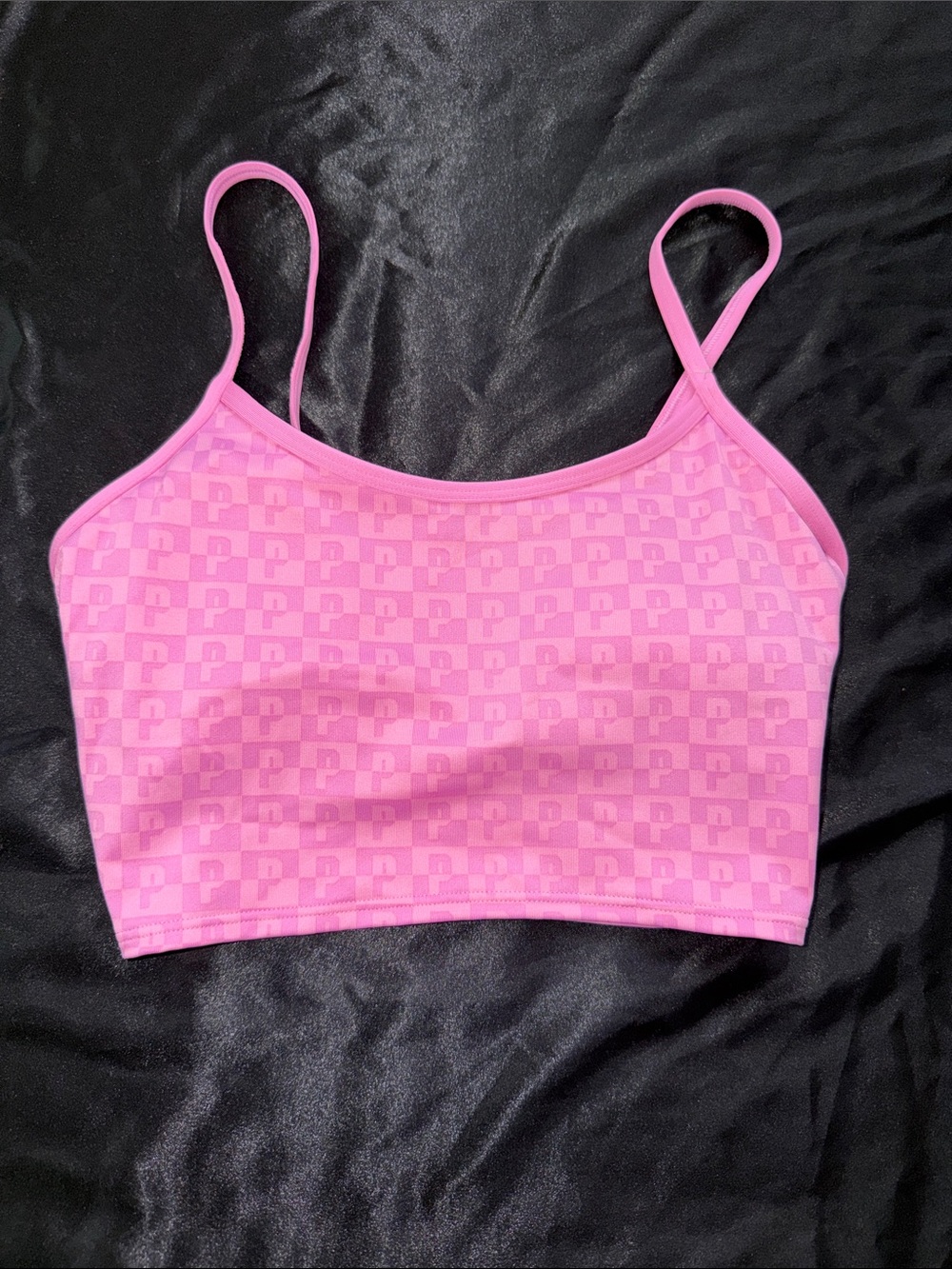 PINK Victoria's Secret Bubblegum Pink Logo Jacquard Bralette